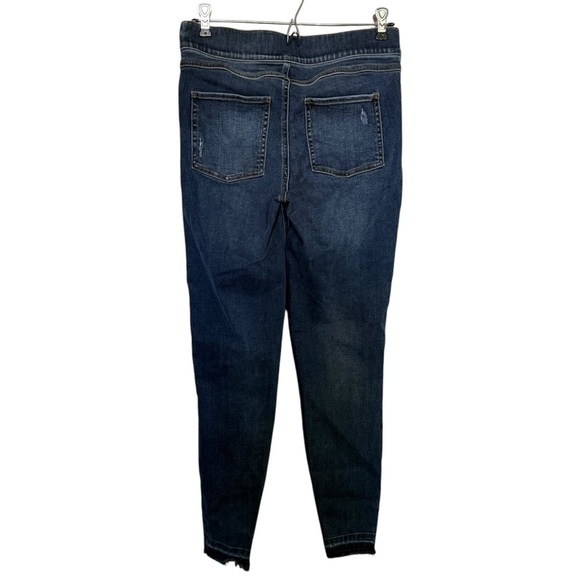 Spanx Pull Distressed Ankle skinny jeans medium wash - Picture 6 of 9